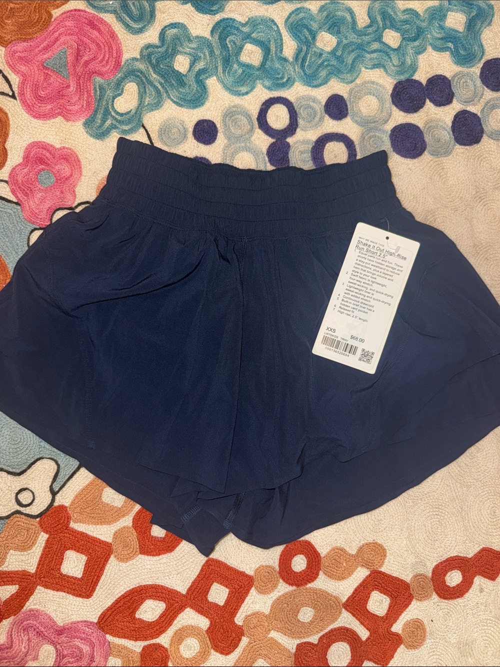 lululemon athletica Navy Athletic Flow Shorts